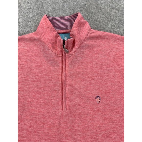Johnnie-O 1/4 Zip‎ Long Sleeve Golf Pullover Shirt (Women's Small) Pink - Picture 2 of 13